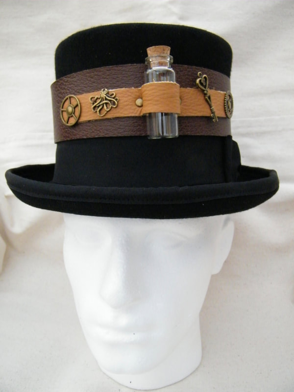 Leather hatband £15 +p&p Hat £29 +p&p 
Both £39 +p&p Quote N9